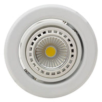 Eurolux white downlight, front view