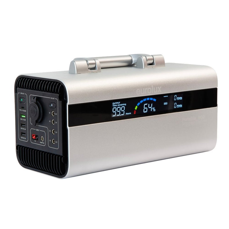Eurolux portable power station, front view