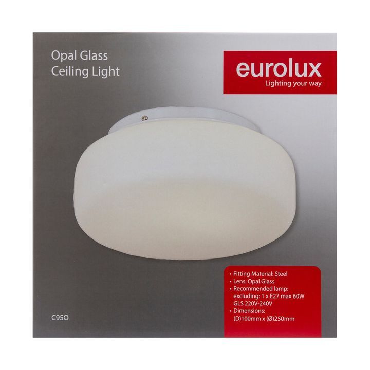 Close-up detail of the Eurolux ceiling light