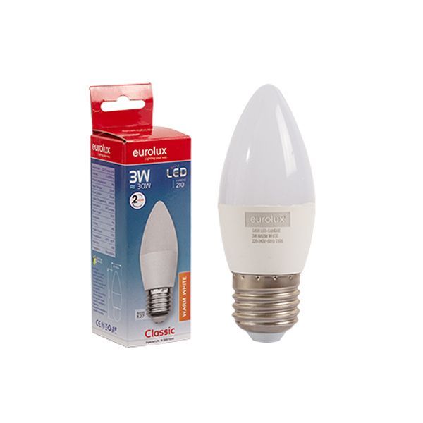 Eurolux LED globe, front view