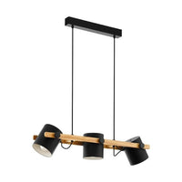 Eurolux black & brown pendant light dimensions diagram