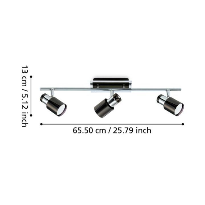 Eurolux spotlight dimensions diagram