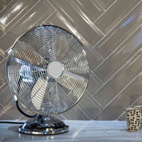Eurolux antique copper or silver fan, front view