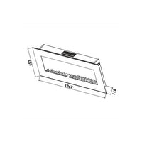Radiant heater dimensions diagram