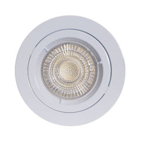 Eurolux white downlight, front view