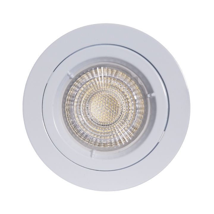 Eurolux white downlight, front view