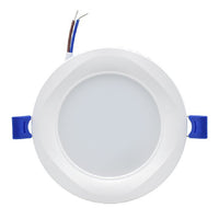 Eurolux white downlight installed and lit