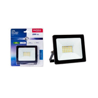 Eurolux black floodlight, front view