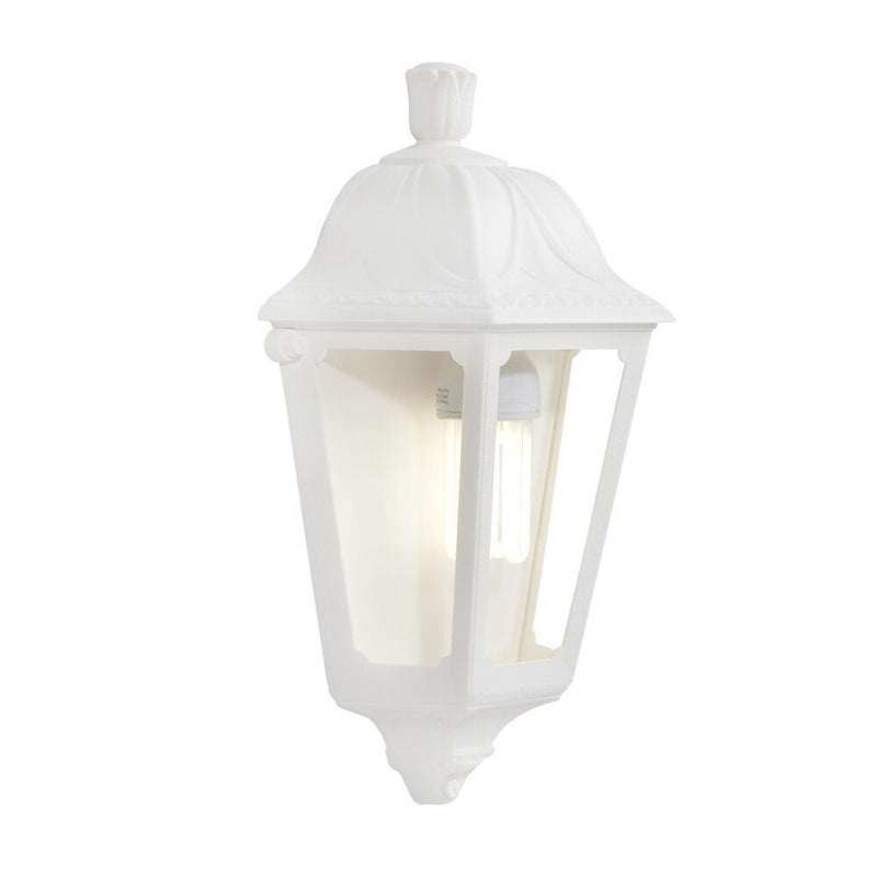 Eurolux white wall light, front view
