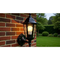 Eurolux wall light installed and lit