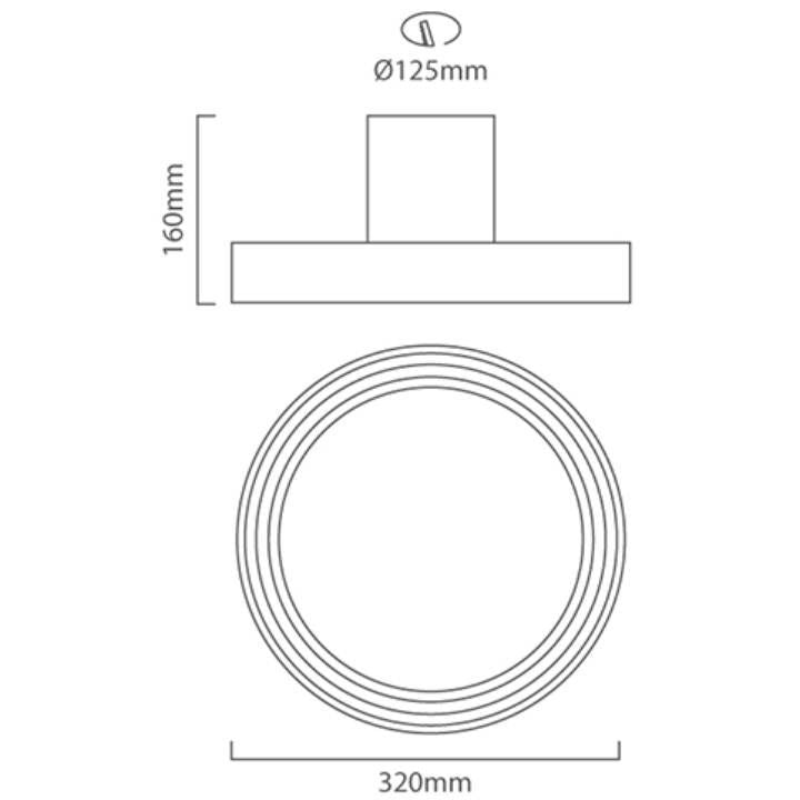Eurolux white extractor fan shown in its packaging