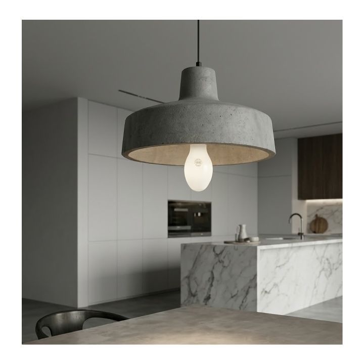 Eurolux LED globe installed and lit