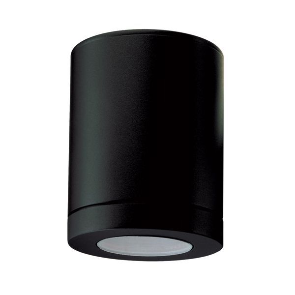 Eurolux black wall light, front view