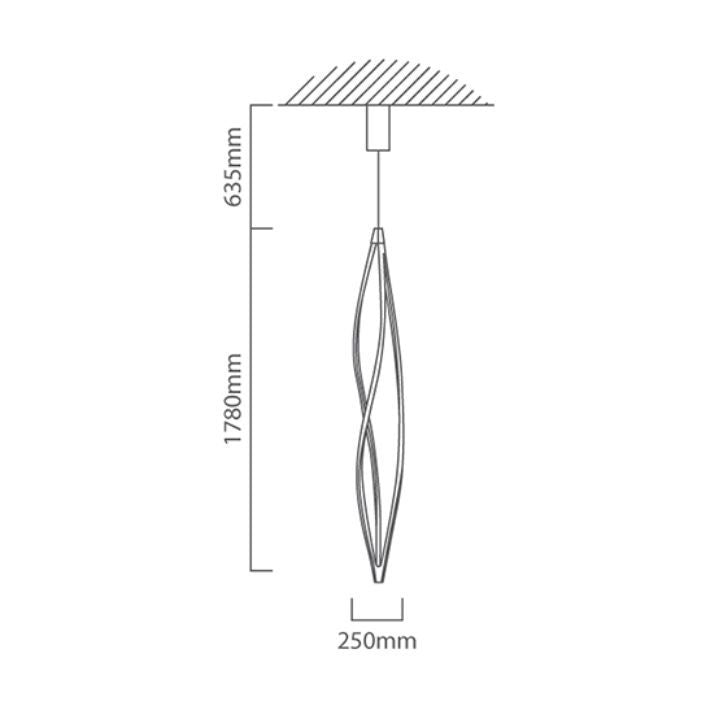Eurolux pendant light shown in its packaging