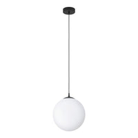 Eurolux black pendant light, front view