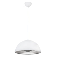 Eurolux white pendant light, front view