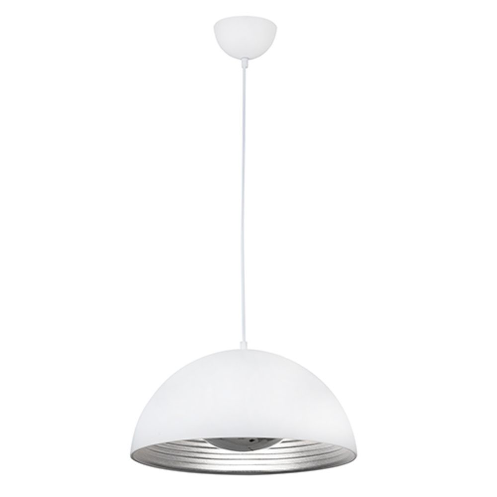 Eurolux white pendant light, front view