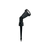 Radiant black garden spike light, front view