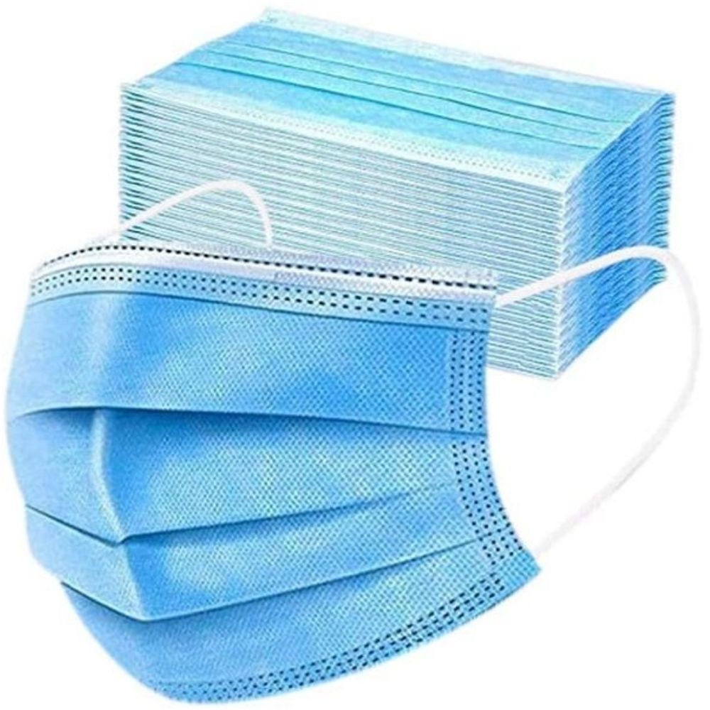 All Clear blue work safety protective gear, front view