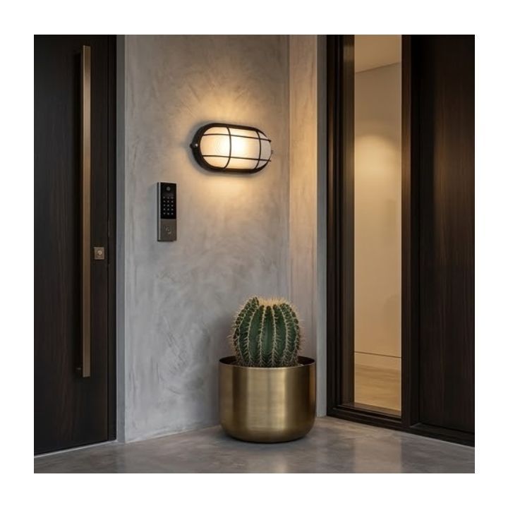 Eurolux black bulkhead light dimensions diagram
