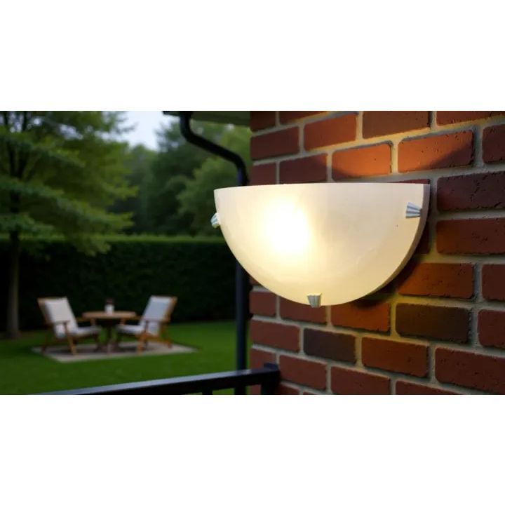 Close-up detail of the Eurolux white ceiling light