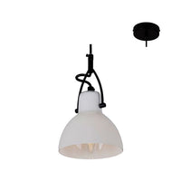 Eurolux black pendant light, front view