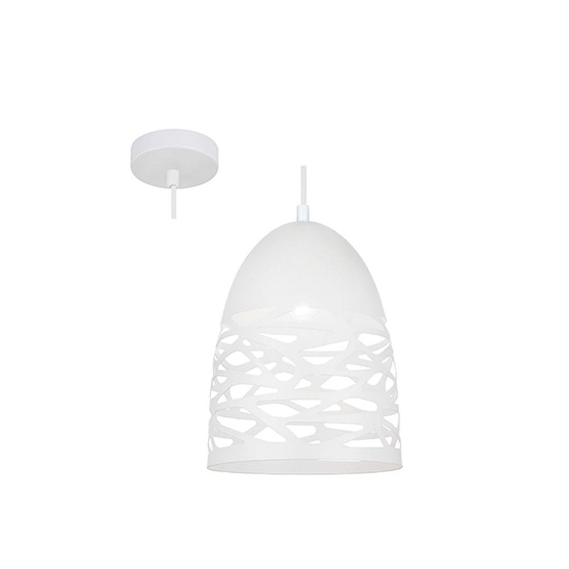Radiant white pendant light, front view