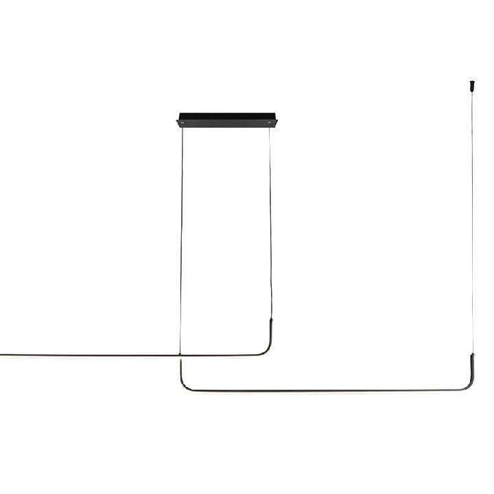 Close-up detail of the Eurolux black pendant light