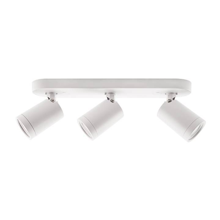 Radiant white spotlight, front view