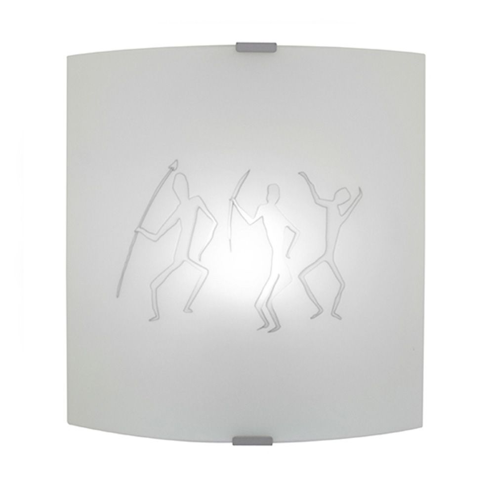 Eurolux silver wall light, front view
