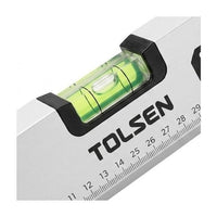 Close-up detail of the Tolsen spirit level