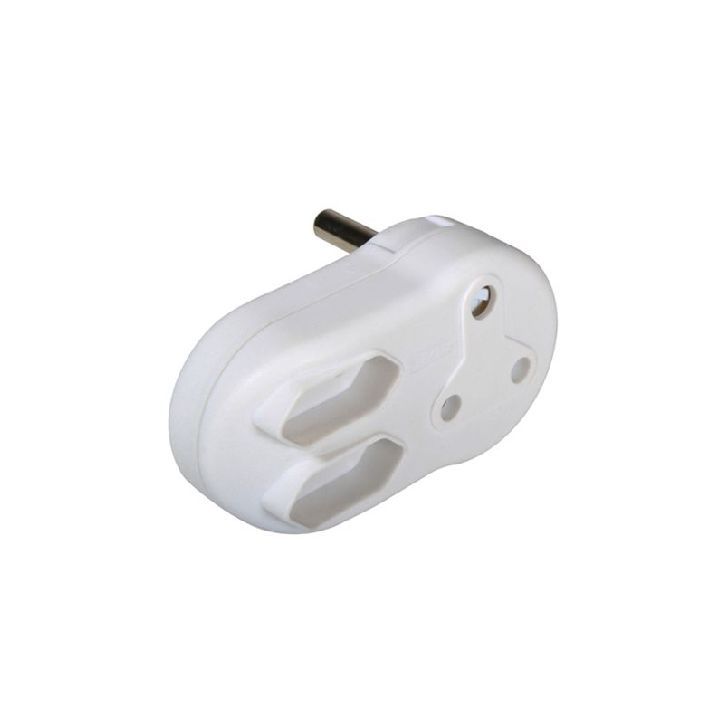 Close-up detail of the Eurolux electrical plug cap
