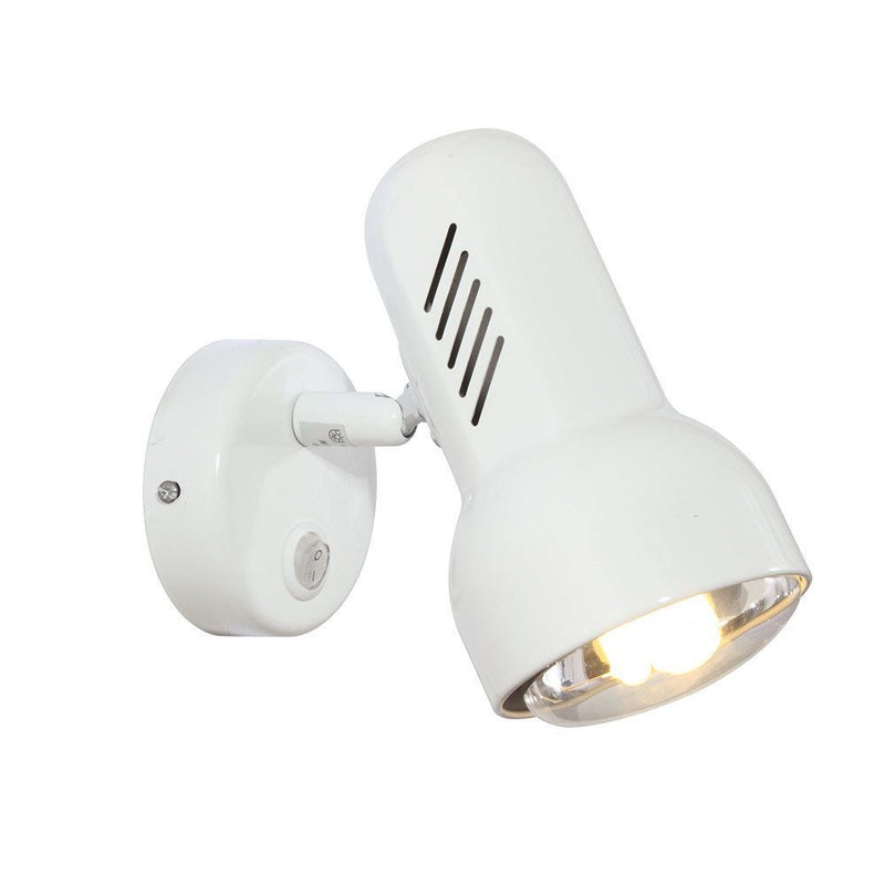 Eurolux white spotlight, front view