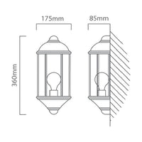 Close-up detail of the Eurolux wall light