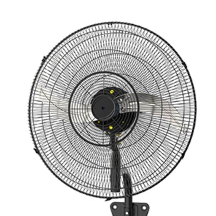 Radiant black fan installed and lit