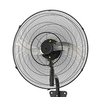 Radiant black fan installed and lit