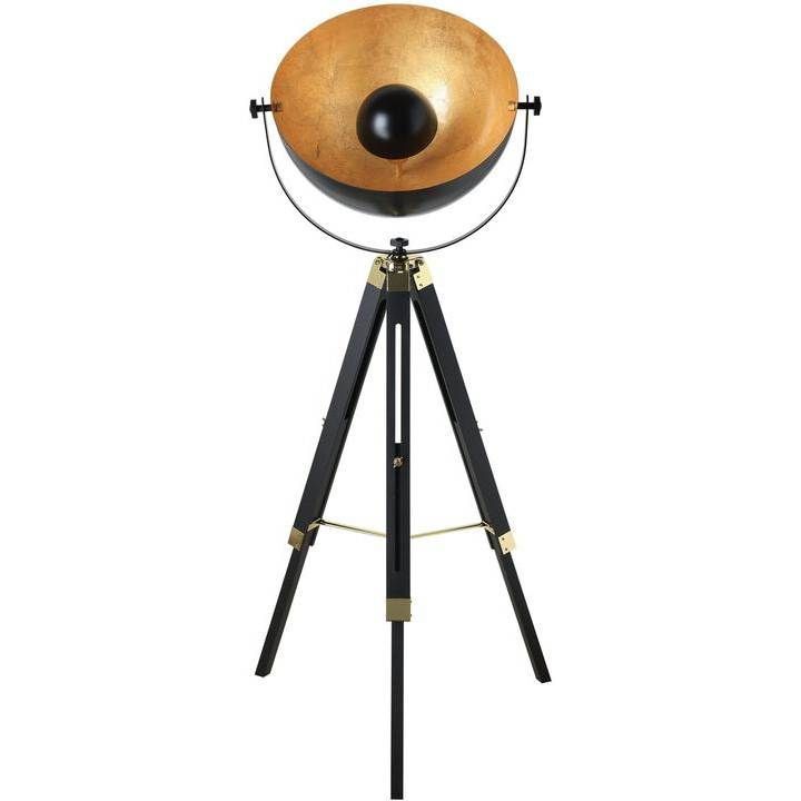 Eurolux black & gold lamp, front view