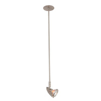Eurolux satin chrome spotlight, front view