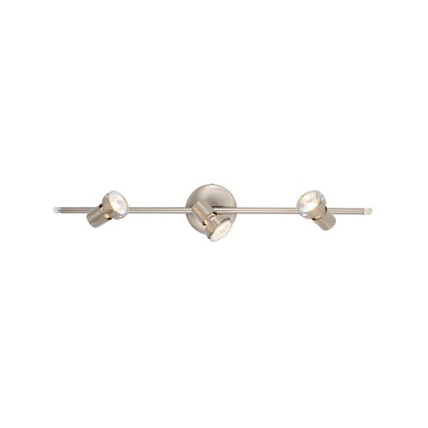 Eurolux satin chrome floodlight, front view