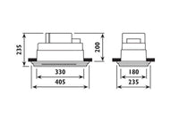 Radiant clear extractor fan shown in its packaging