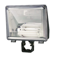 Eurolux black floodlight, front view