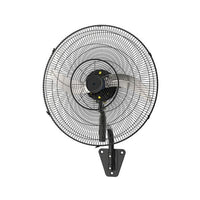 Radiant black fan, front view