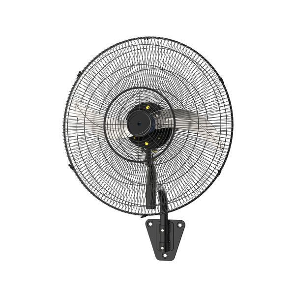 Radiant black fan, front view