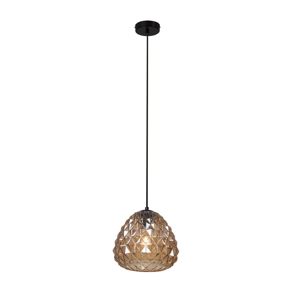 Eurolux black pendant light, front view