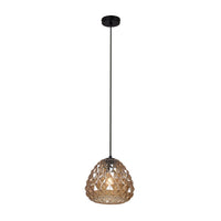 Eurolux black pendant light, front view