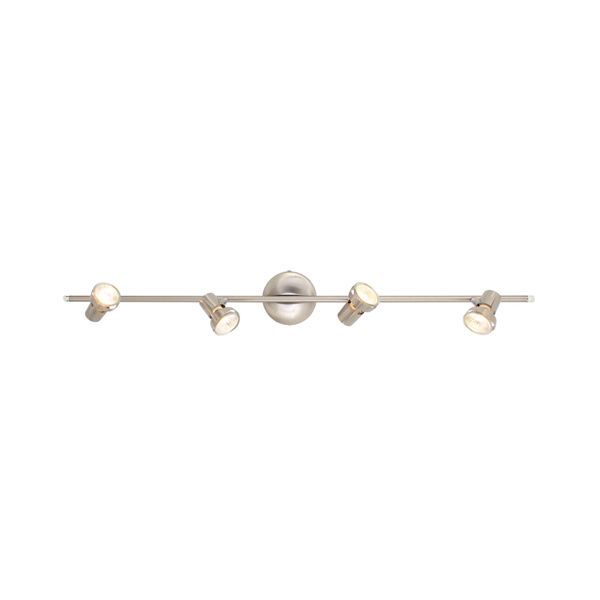 Eurolux satin chrome floodlight, front view