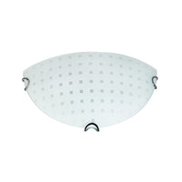 Radiant chrome wall light, front view