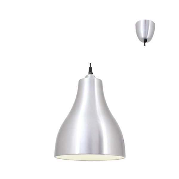 Eurolux silver pendant light, front view