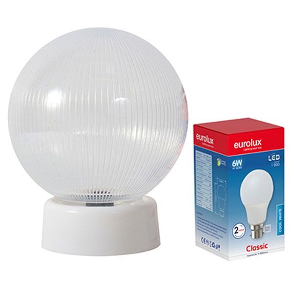 Eurolux LED globe, front view