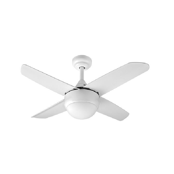 Radiant ceiling fan, front view